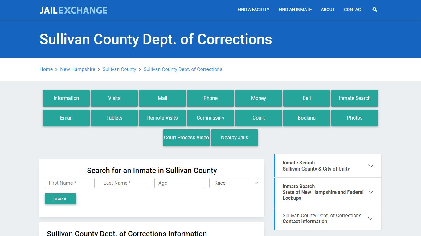 Sullivan County Dept. of Corrections - Jail Exchange